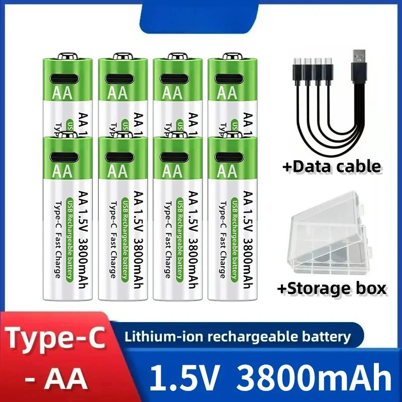 Rechargeable Lithium-Ion Battery AA&AAA