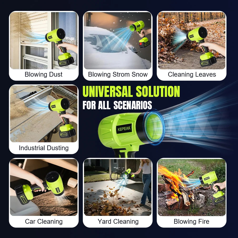 Cordless Turbo Air Blower 21V – High-Speed 180,000 RPM