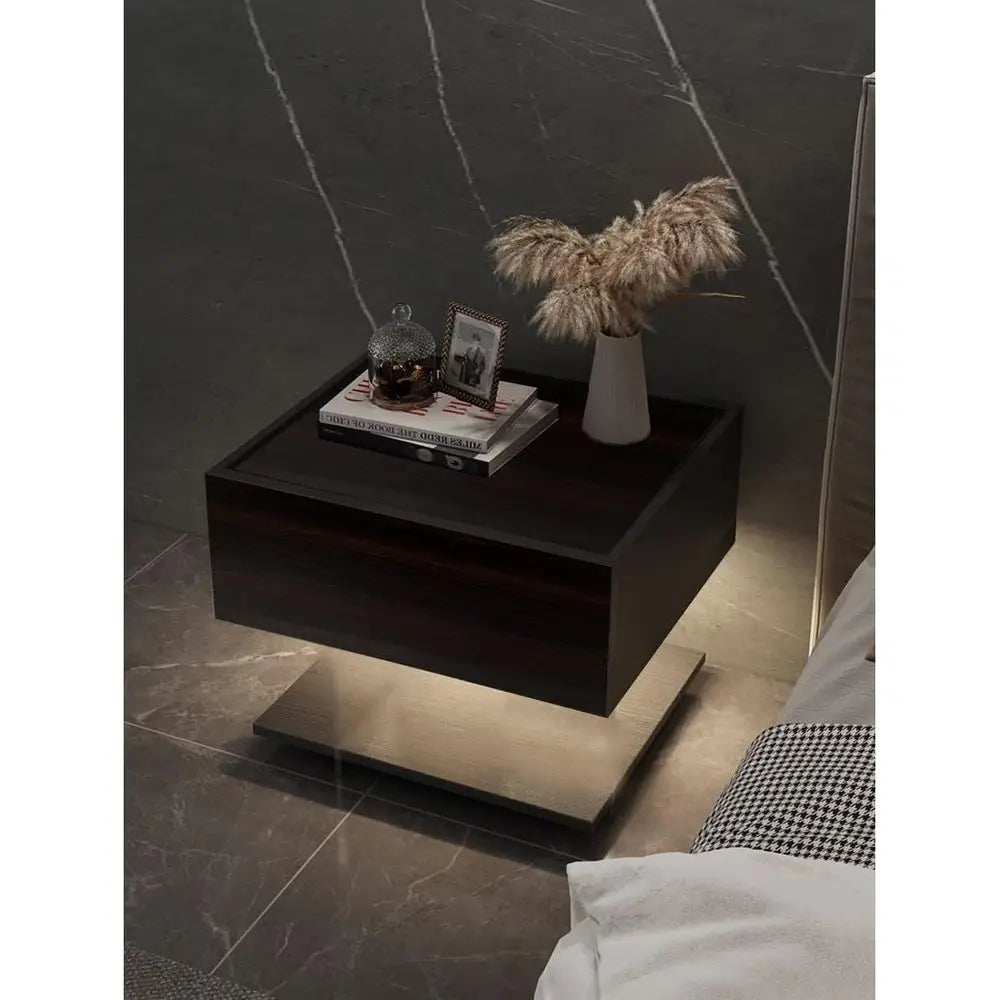 Floating Nightstand with Hidden Storage