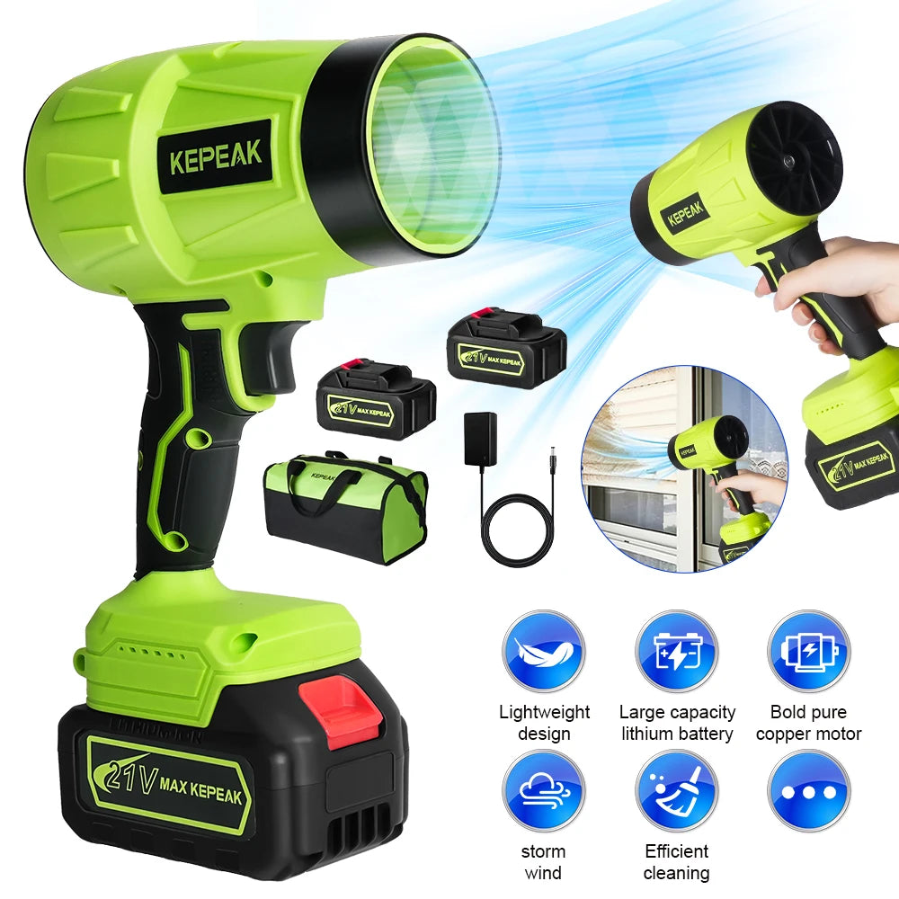 Cordless Turbo Air Blower 21V – High-Speed 180,000 RPM