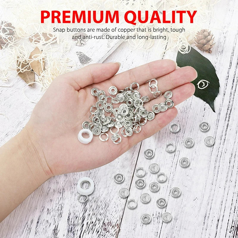 400PCS Snap Button Kit with Pliers