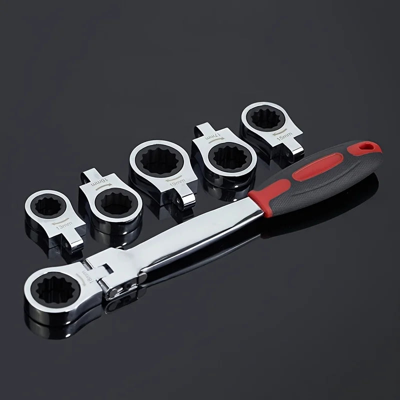 Modular Ratchet Wrench Set with Interchangeable Heads