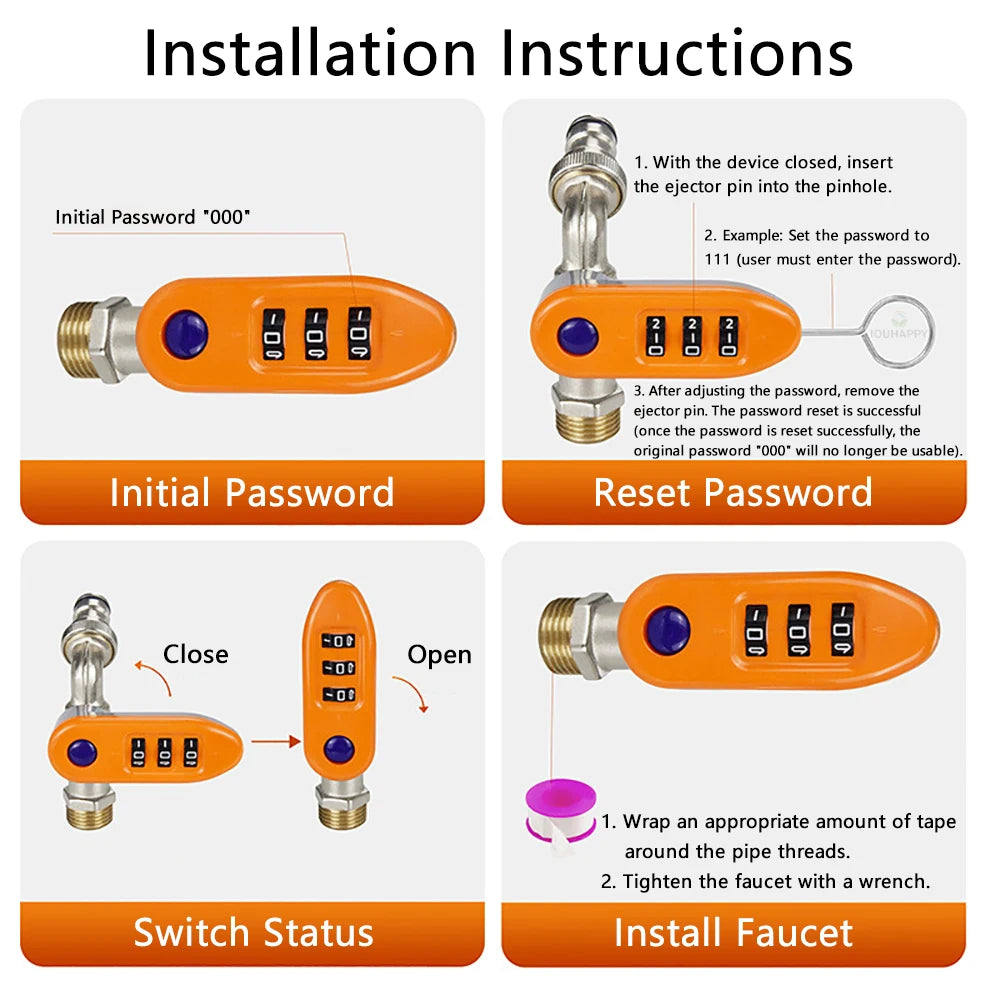 Lockable Outdoor Faucet – Anti-Theft Water Tap