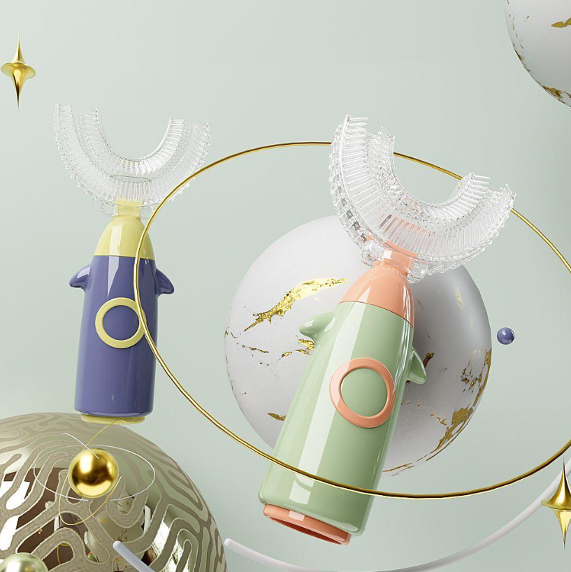 Kids U-Shaped Toothbrush (Ages 2–6)