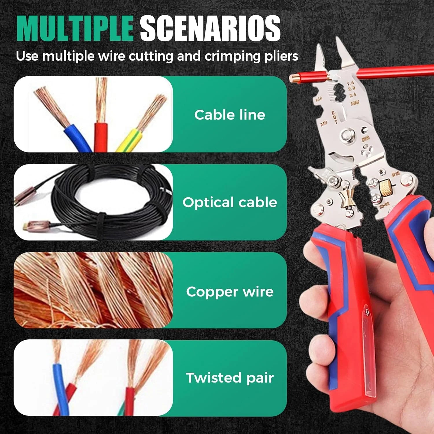 Foldable Wire Stripper & Electrician Multi-Tool