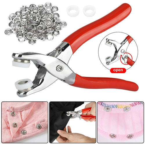 400PCS Snap Button Kit with Pliers