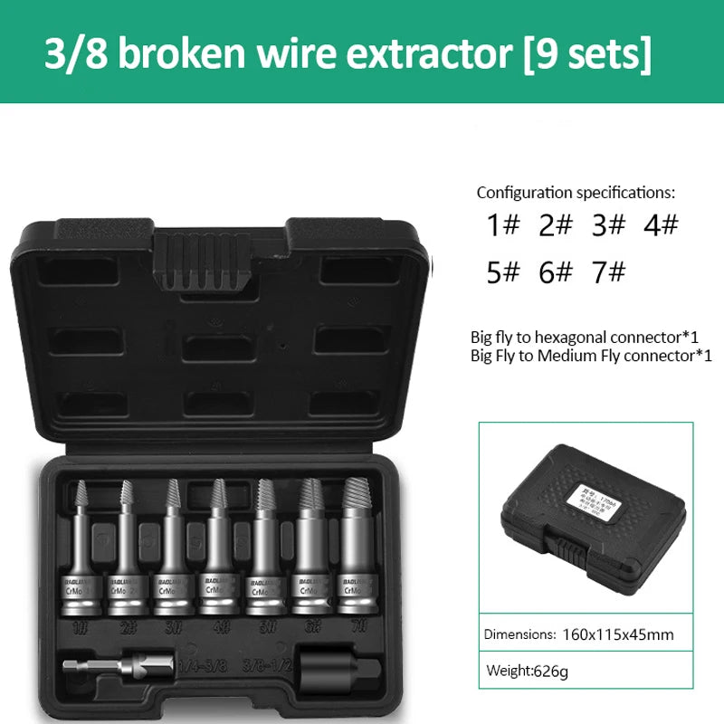 Universal Damaged Screw Extractor Set