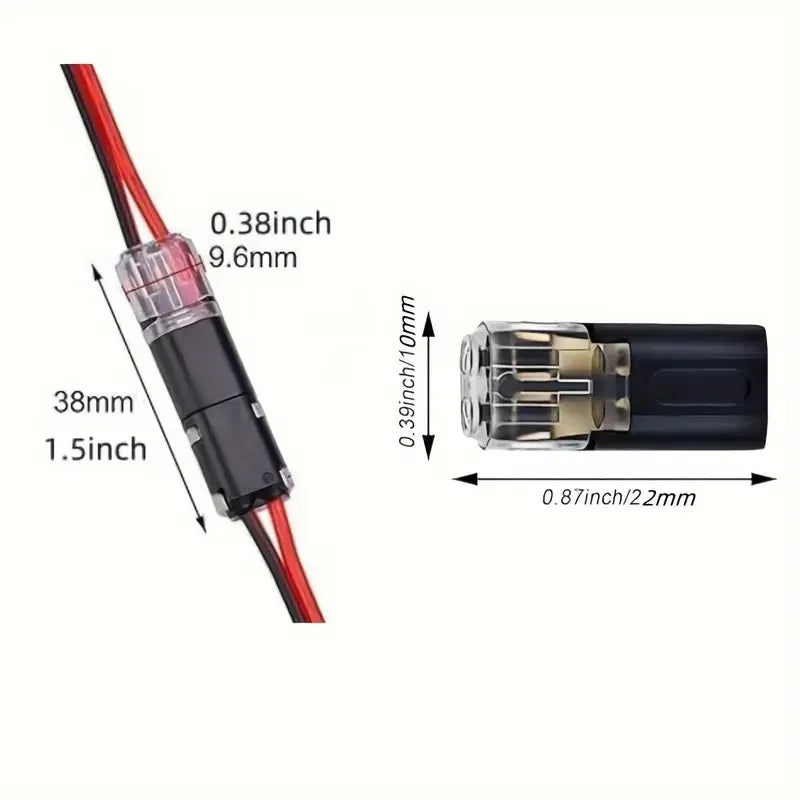 50 Pack of H2 2-Pin Wire Connectors