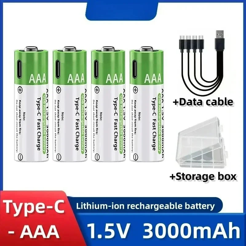 Rechargeable Lithium-Ion Battery AA&AAA