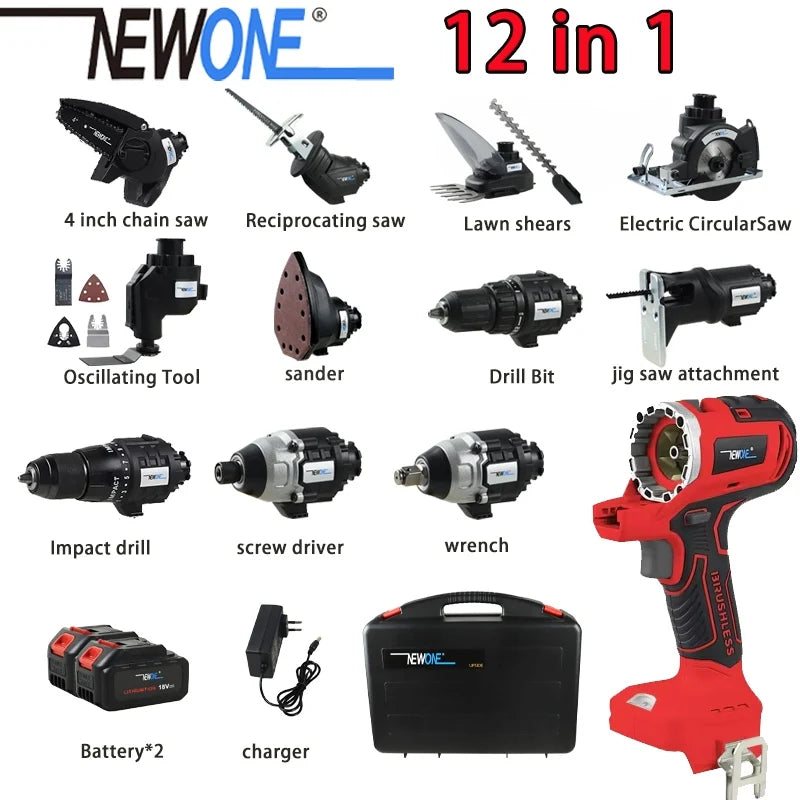 NEW 12-in-1, 18V Brushless Multi Tool