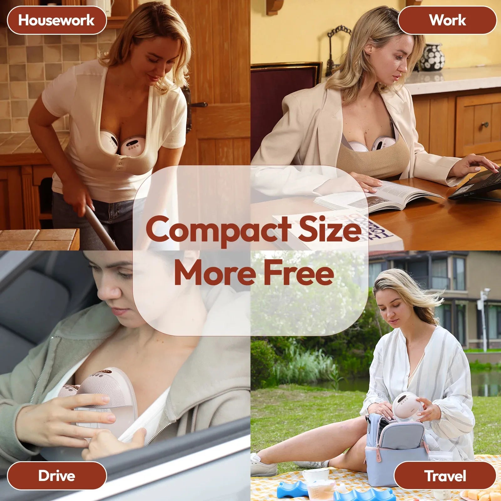 NCVI Wearable Hands-Free Breast Pump