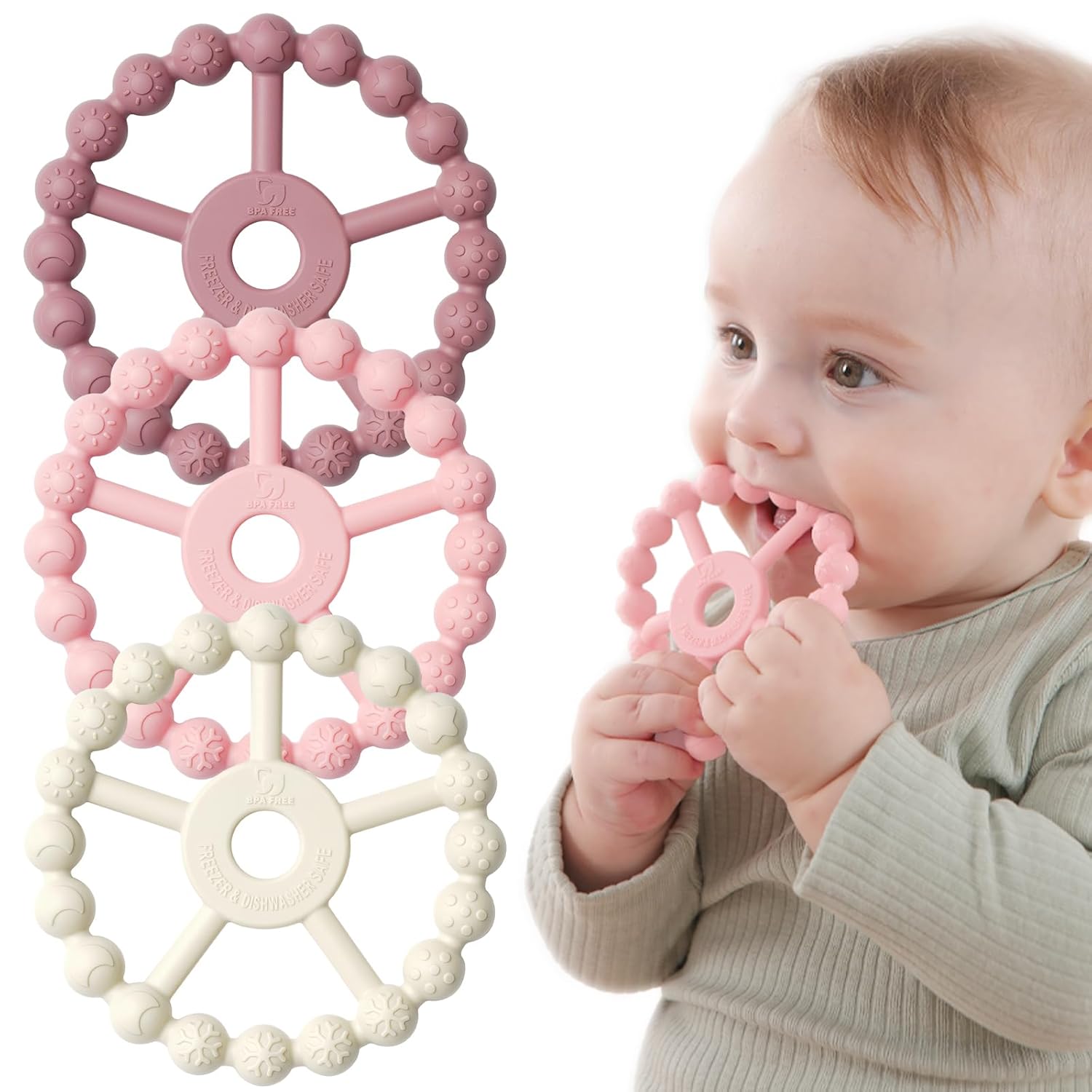 3 Pack Ring Teether