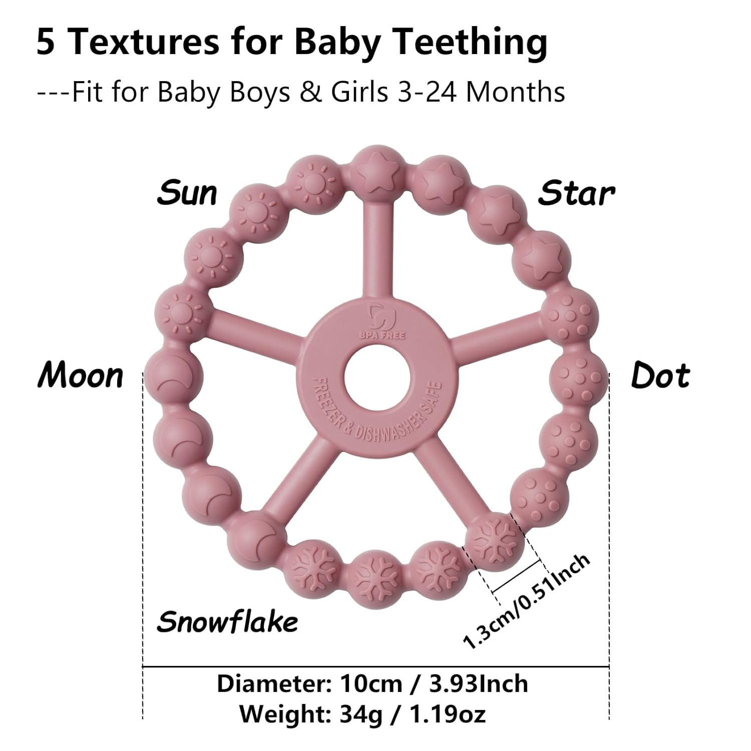 3 Pack Ring Teether
