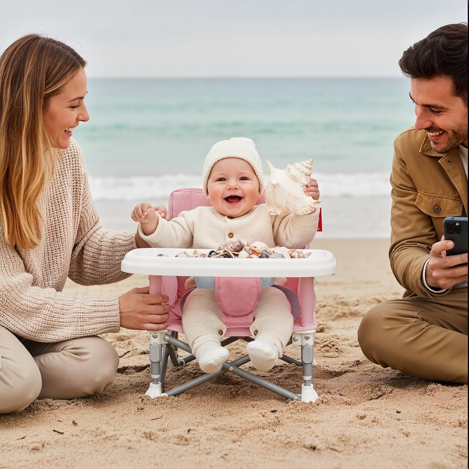 Portable 3-in-1 Baby Chair with Tray