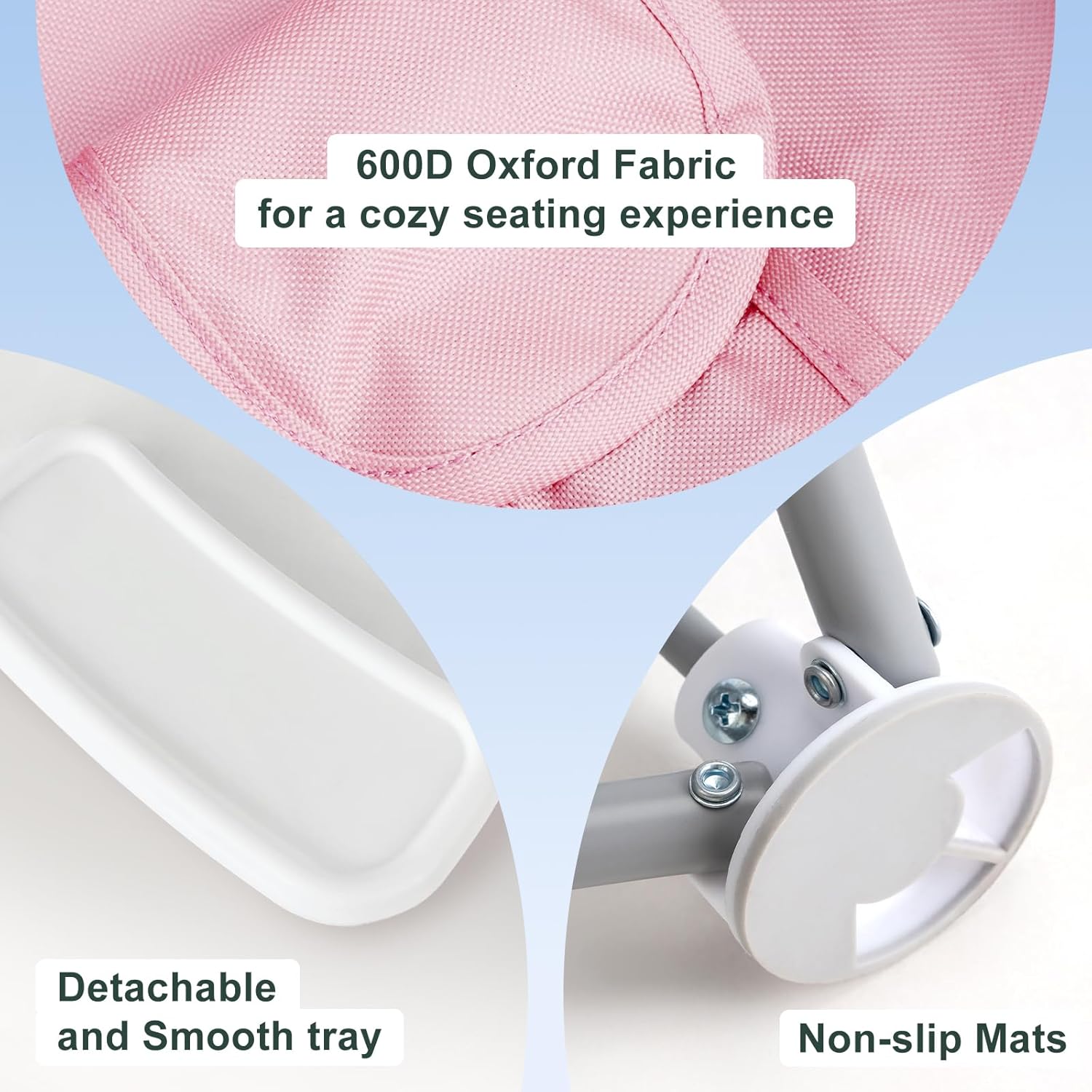 Portable 3-in-1 Baby Chair with Tray