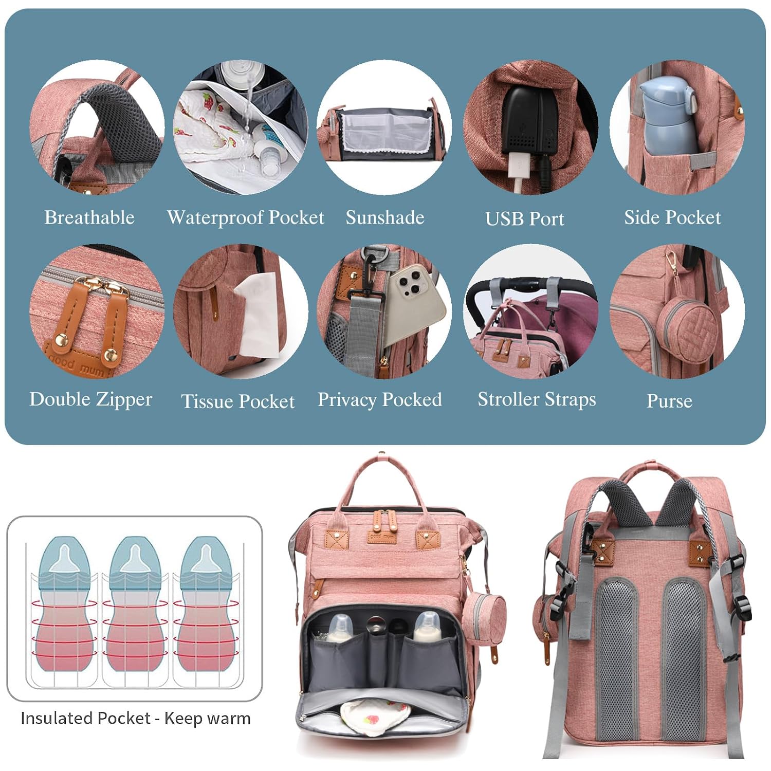 Diaper Bag Backpack