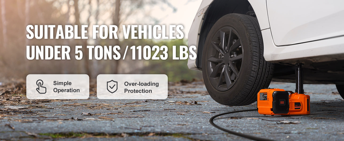 5-Ton Electric Hydraulic Car Jack Kit