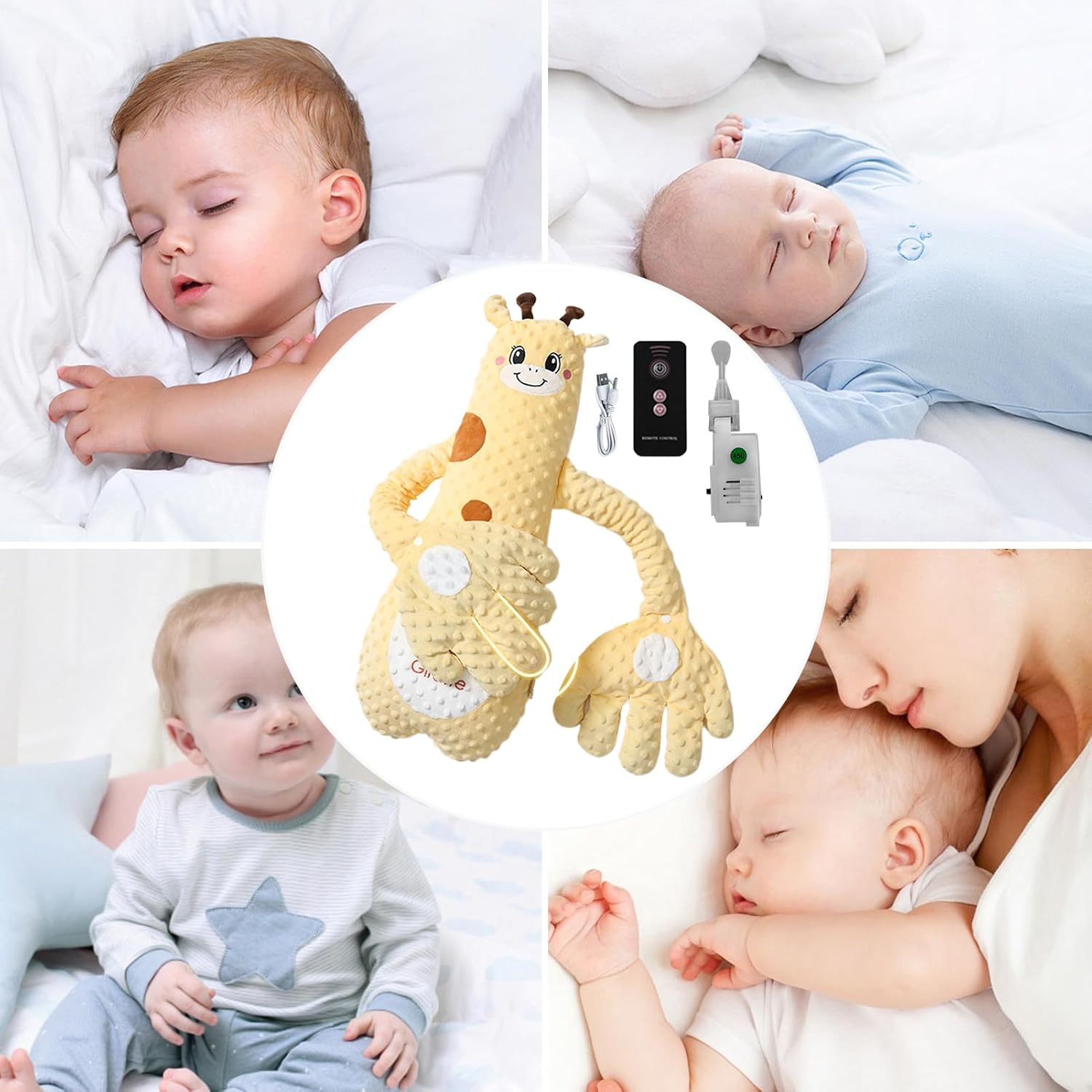 Baby Giraffe Calming Pillow