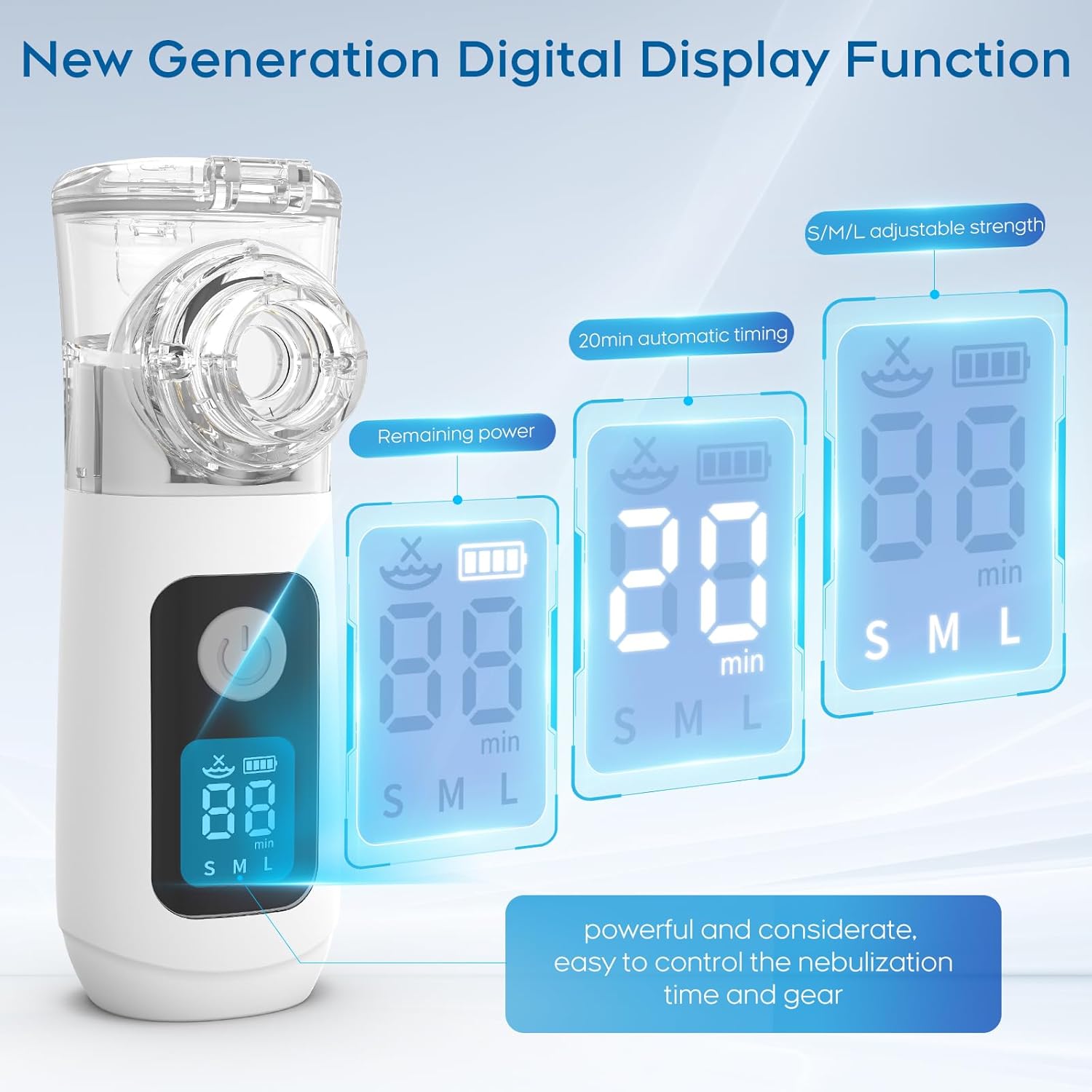 Smart Portable Digital Nebulizer (Rechargeable)
