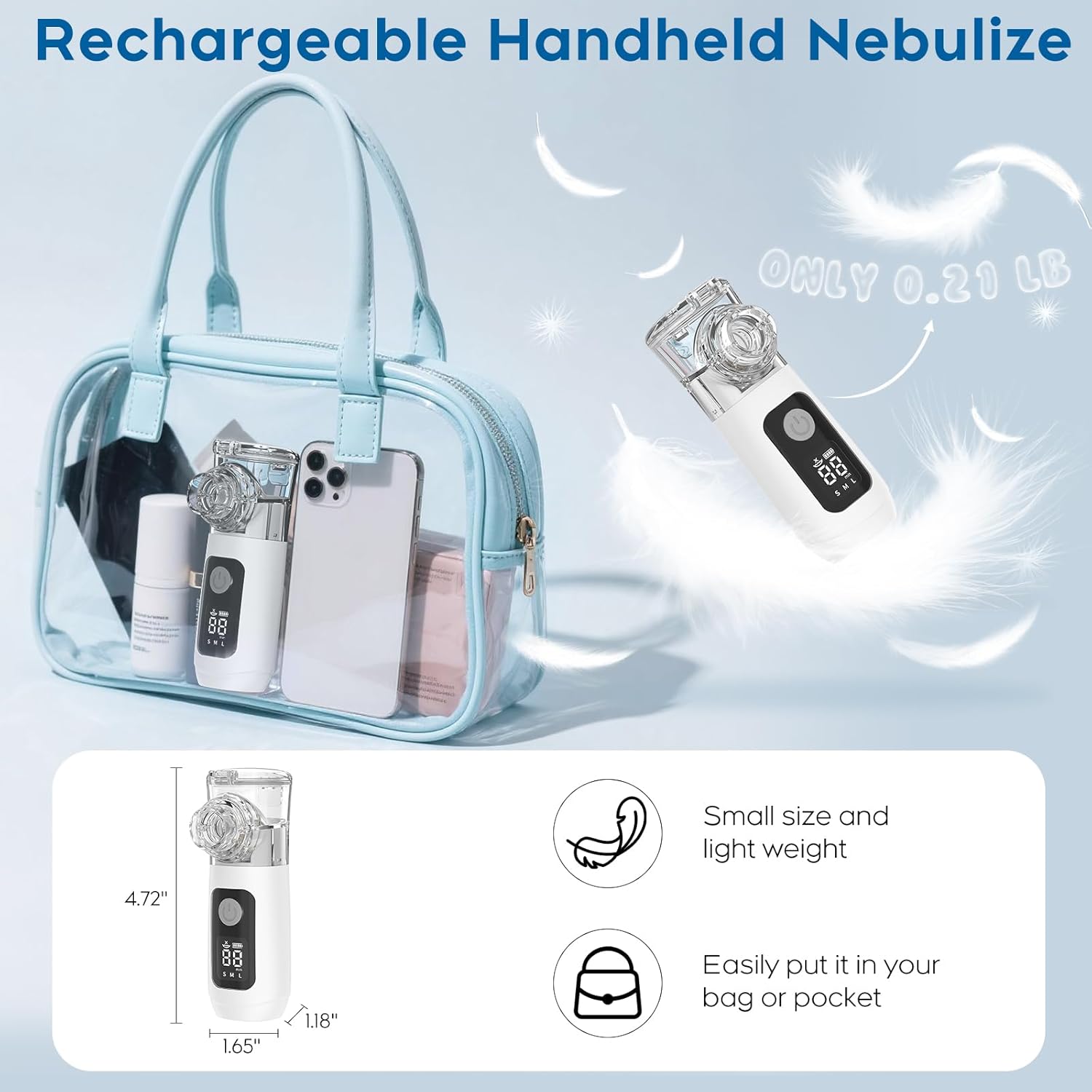 Smart Portable Digital Nebulizer (Rechargeable)