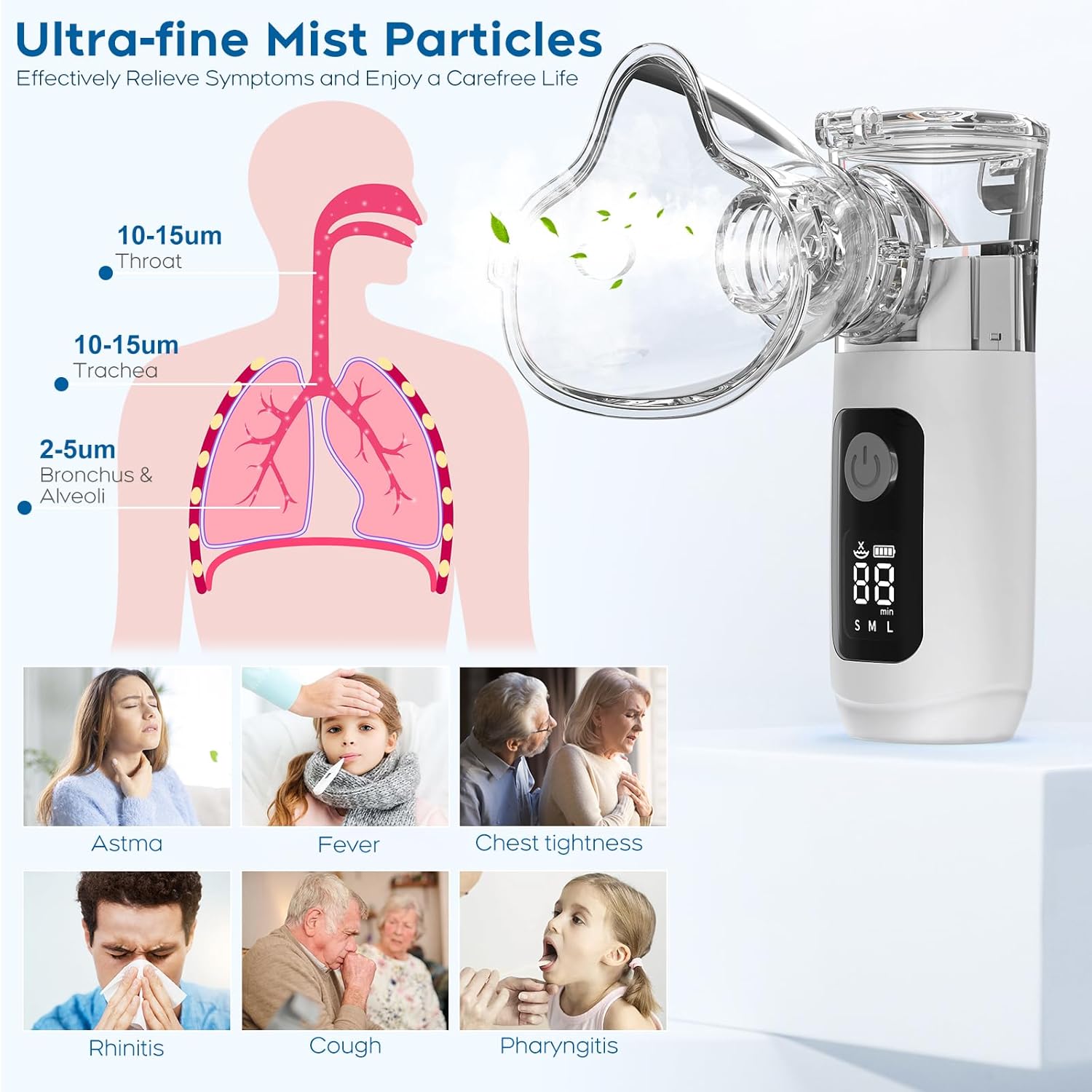 Smart Portable Digital Nebulizer (Rechargeable)