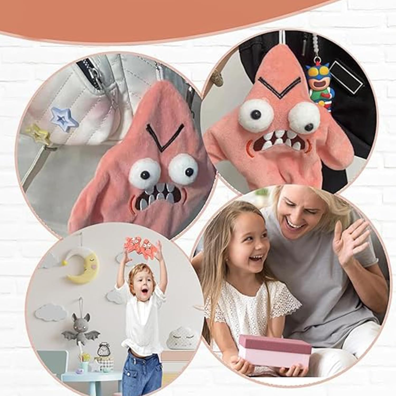 Patrick Star - Moving Plush Keychain