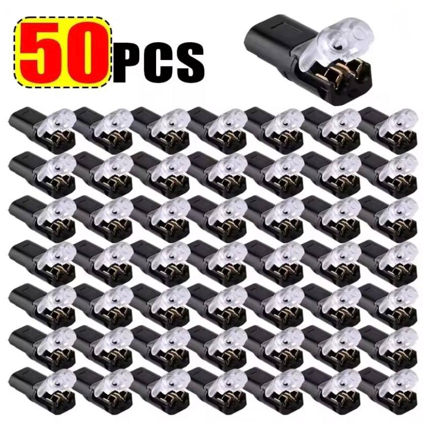 50 Pack of H2 2-Pin Wire Connectors