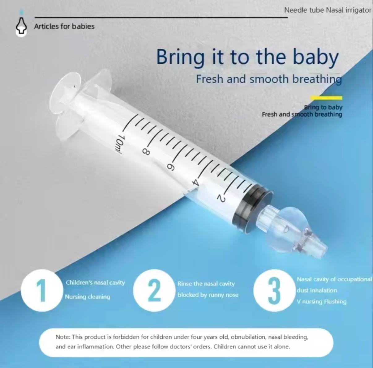 7 Pack Silicone Baby Nasal Aspirator Syringe