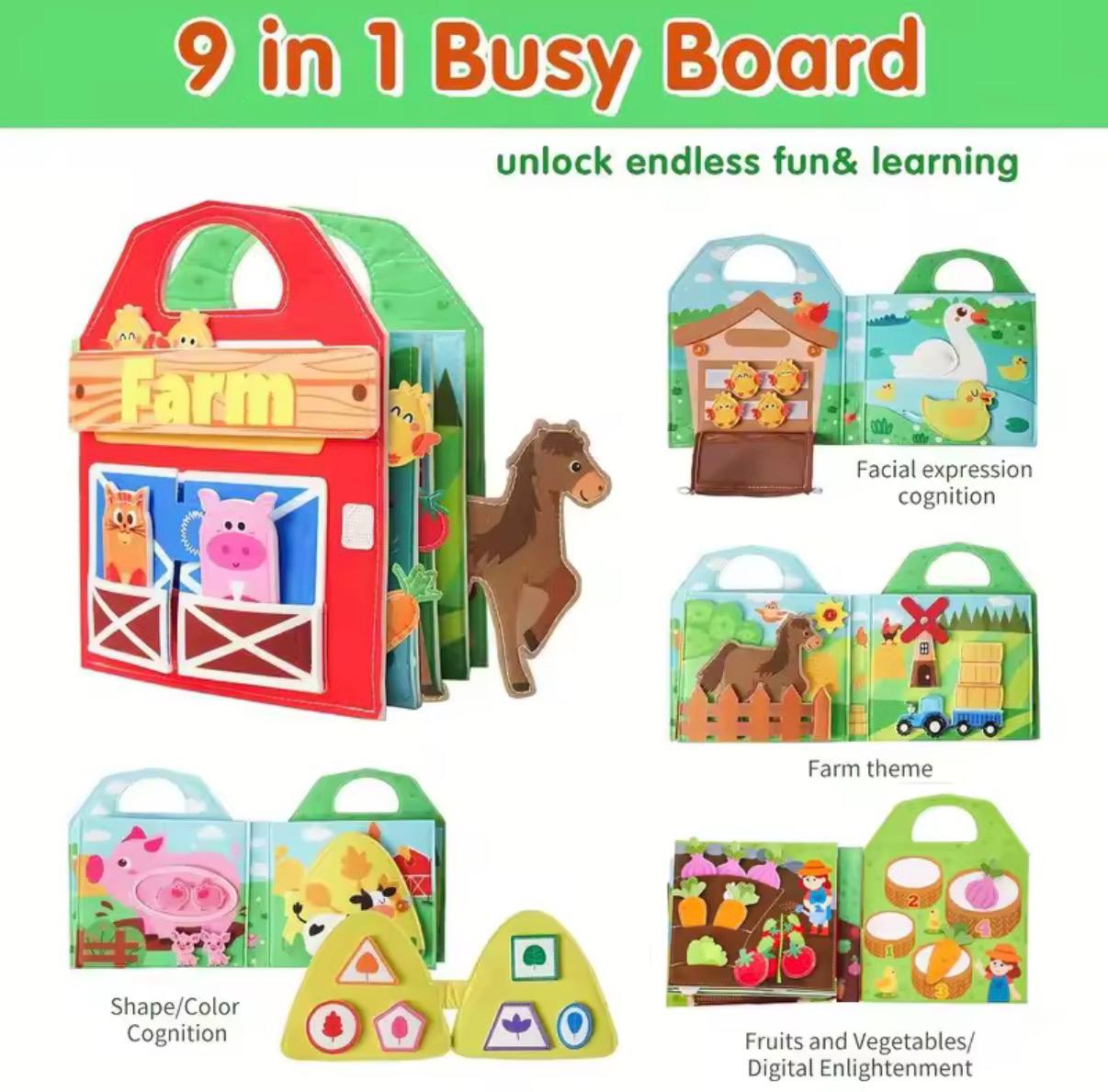 Montessori Farm Busy Book