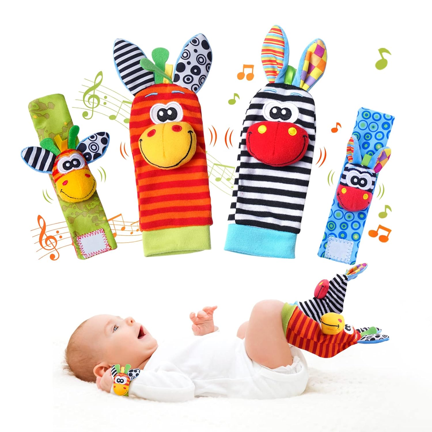 Baby Sensory Wrist & Foot Rattle Set (0–6 Months)