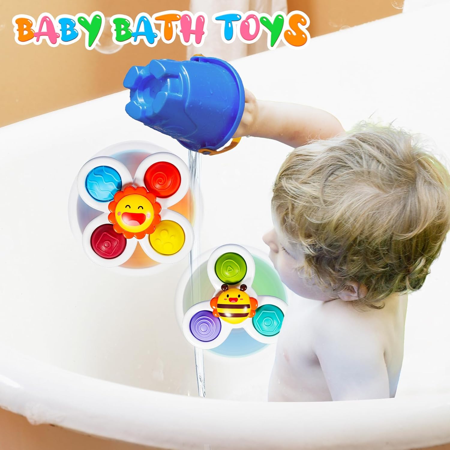 3PCS Pop Suction Spinner Sensory Toy Set