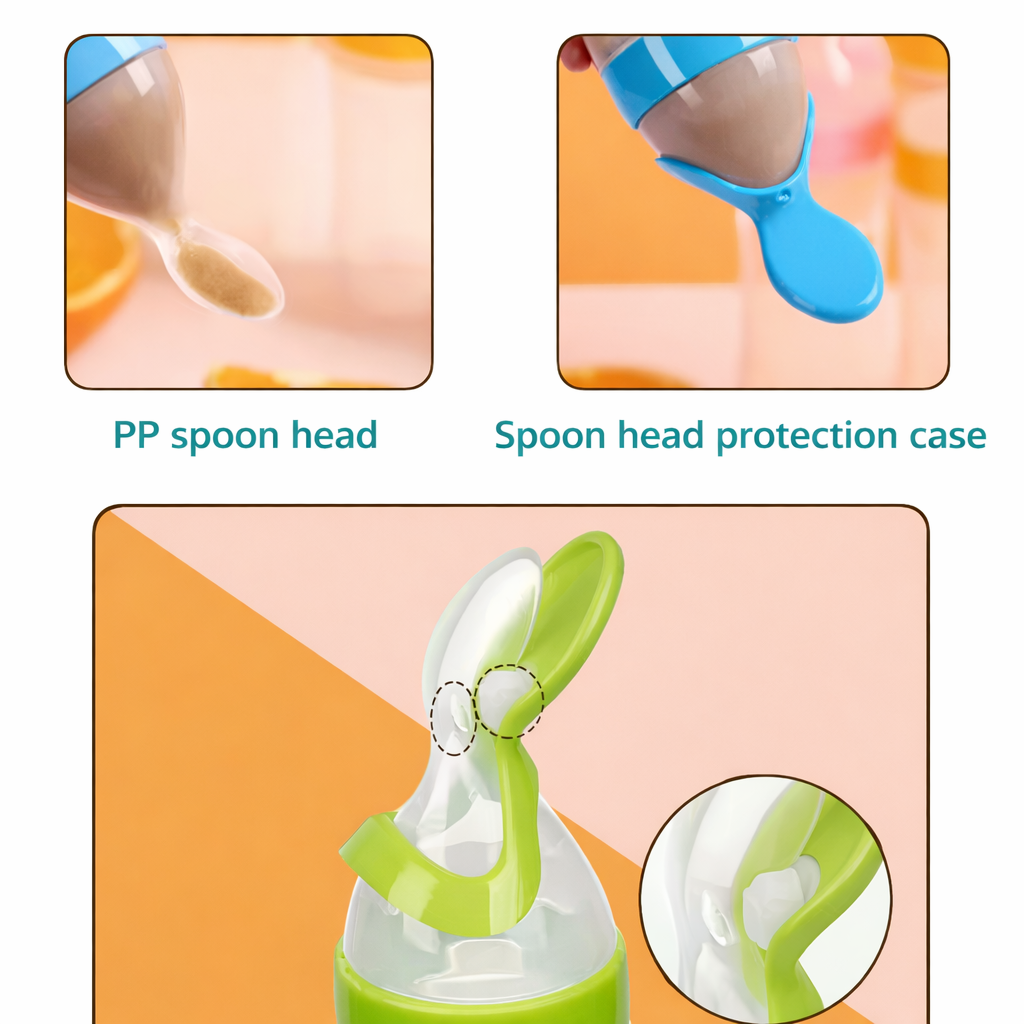 3 Pack Baby Food Feeder Spoon