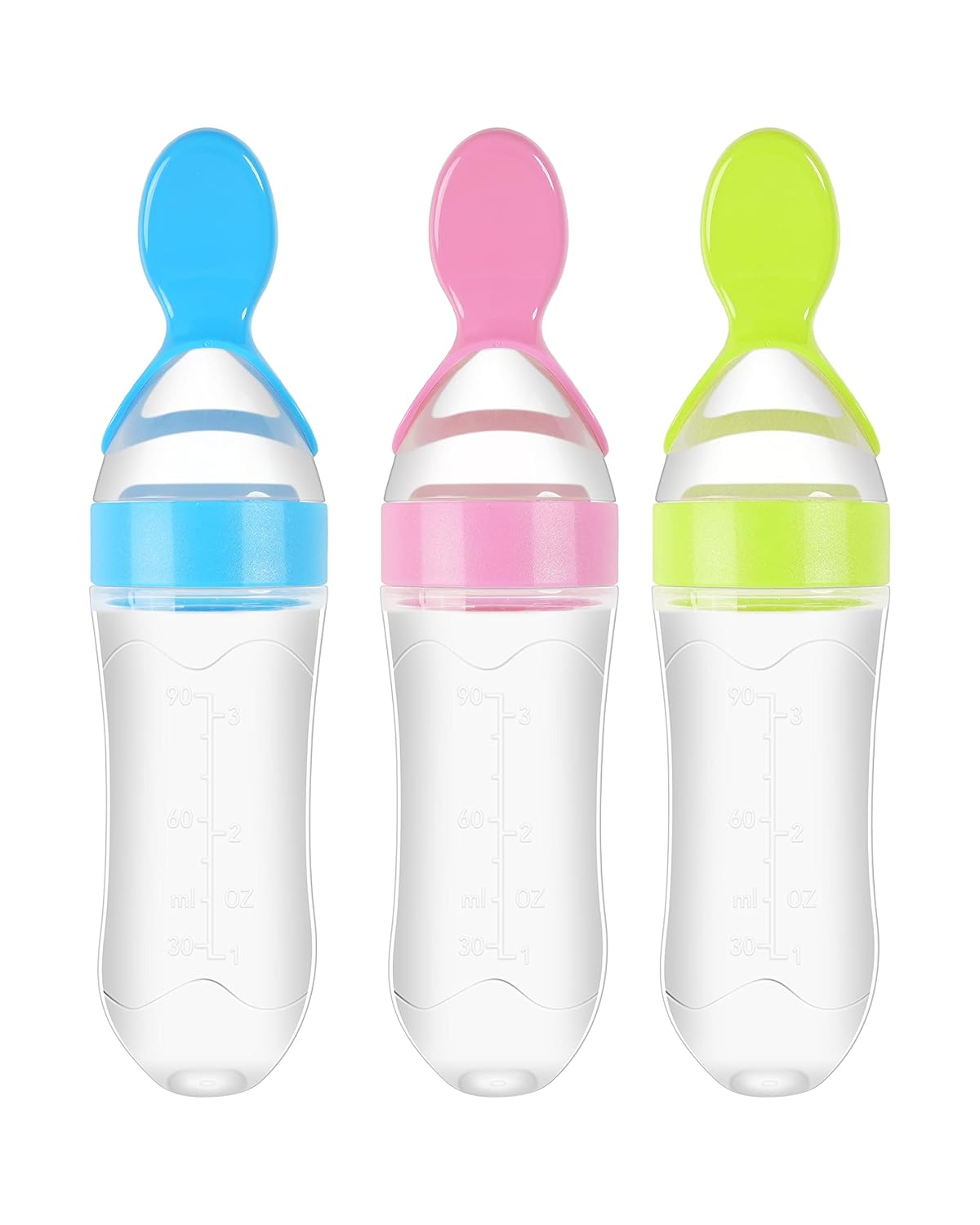 3 Pack Baby Food Feeder Spoon