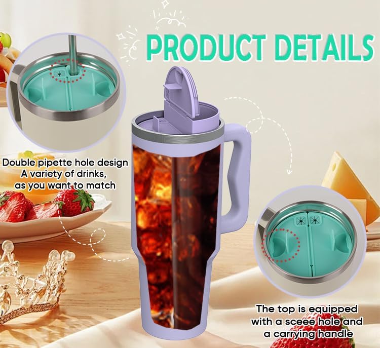 40 oz Dual Compartment Thermal Tumbler
