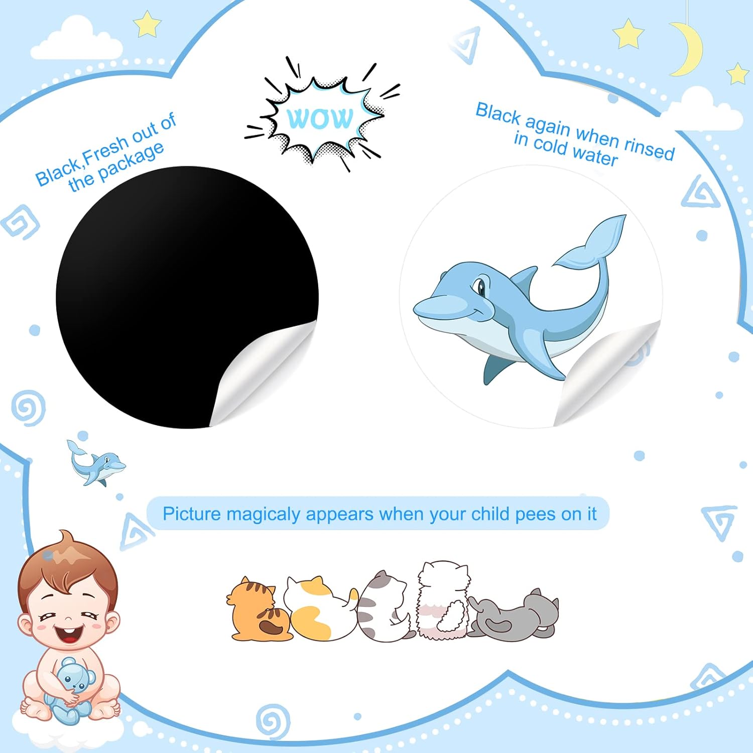 25 Pack Potty Training Stickers