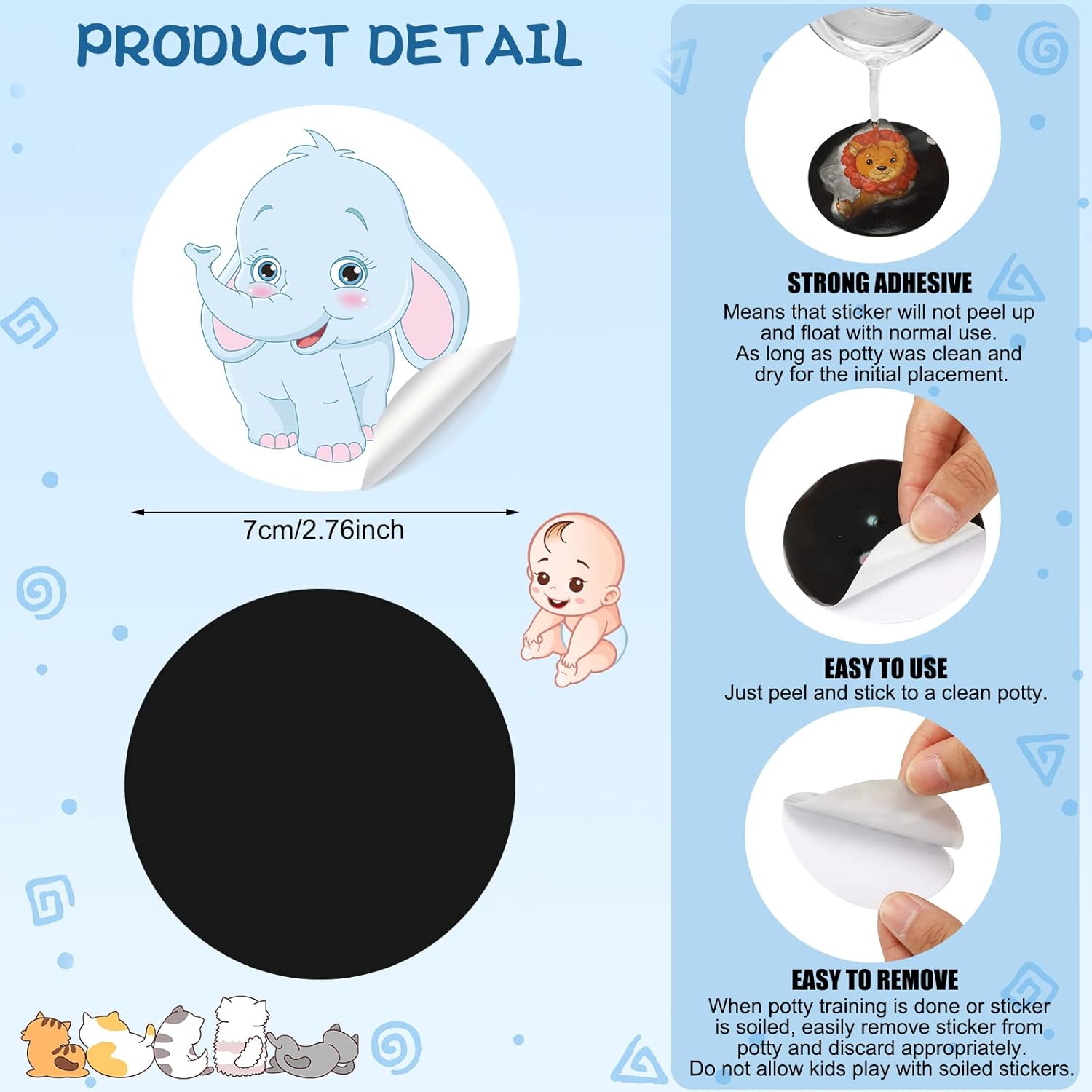 25 Pack Potty Training Stickers